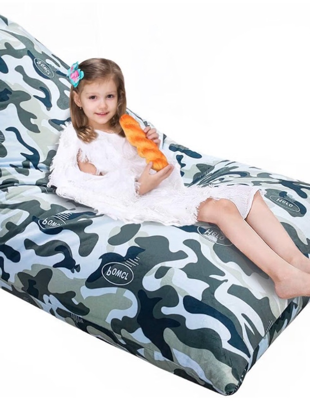 Stuffed Animal Storage Bag - Gray Camo